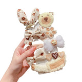 SYGA 10pcs Hair Clip For Girl Alligator Teeth Hair Accessory Artificial Macaron Pearl Hair Barrettes Hairpins, Hair Clips Styling Accessories for Women Ladies Girls - Beige Bow