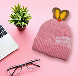 SYGA Winter Caps Woolen Knitted Cap for Kids Babies Ski Beanie Hat Double Dual Ears Beanie Cap for Girls Boys for 6 Months - 3 Years