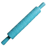 SYGA Sky Blue Butterfly Printing Portable Roller Cake Decorating Baking Mould Fondant Tool