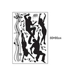 Syga Black Dance Music Notes Wall Stickers J_MYOF