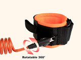 SYGA 1.5 Meter Anti Lost Safety Wrist Bracelet for Baby Child,with Extra Long Harness Strap Walking Hand Belt(Orange)