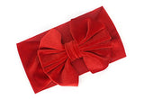 SYGA 1 Piece Velvet Bow Shape Baby Head Band_Red_19.5 * 11cm