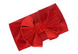 SYGA 1 Piece Velvet Bow Shape Baby Head Band_Red_19.5 * 11cm