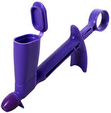 Syga Plastic/Silicone Pearl Applicator Fondant Cake Gun Bakery Cutter Decorating Tool Sugar Craft, 6mm Large Size DIY for Cake Cupcake, Cookies, Desserts, Bread- Purple