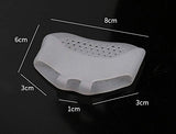 SYGA Forefoot Pads Soft Toe Separator, Prevent Calluses, Foot Pain Relief Honey Comb Pattern for Women and Men_White