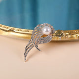 SYGA Brooch Pin Fashion Crystal Rhinestone Jewellery Pin Vintage Accessories Decoration Clothing Bouquet Brooches for Bridal Women Girl