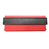 SYGA 25cm Long with Magnet Contour Irregular Profile Gauge Duplicator Tiling Laminate Tiles Edge Shaping Wood Measure Ruler for Professional Precise Measurement