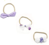 SYGA 3 Pcs Children's Girls Hair Band Baby Stretch Nylon Baby Rabbit Ear Hair Jewelry Headband