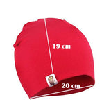 SYGA 1 Piece Small Plain Knitted Baby Cap for 3 to 12 Month Baby_Red_Size:19 * 20 cm