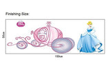 SYGA Cindrella Princess Wall Stickers (Multicolour)
