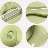 SYGA Ceramic Fruit Knife Sets Paring Knives Chopping Boards Fruits Peeler 3PCS Suits Kitchen Cooking Vegetable Ceramic Knife Tools_Green
