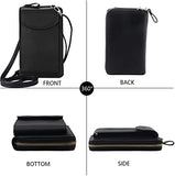 Syga PU Leather Hanging Wallet for Women, Forever Hengsheng Collection - Black