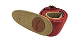 SYGA Cool Design Cotton Leather Guitar Strap(Red)
