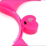 SYGA LED Flashing Light Up Devil Pattern Crowns Headband Hair Band Headdress for Party Decoration Party Caps(Pink)