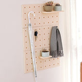 SYGA Plastic Wall Shelf Hole Plate Storage Organizer (Beige)