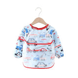 SYGA Baby Bibs with Sleeves Waterproof Feeding Bibs Unisex Baby Dribble Bibs Painting Apron Bibs Adjustable Closure with Large Pocket for Infant Toddler 1 to 3 Years Old