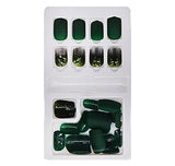 SYGA Press on Gel Nails 30 Pcs With Double Sided Jelly Adhesive Nail Glue Nail Filer, Fake Nails Long Lasting Press, Ready made Nails. (FakeNails-F635-6)