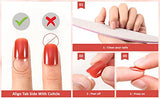 SYGA Press on Gel Nails 30 Pcs With Double Sided Jelly Adhesive Nail Glue Nail Filer, Fake Nails Long Lasting Press, Ready made Nails. (FakeNails-F635-7)