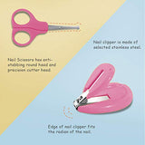 SYGA Baby Infant and Toddler Grooming Kit with Scissors (Pink Puppy)