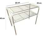 SYGA Tow Layer Stainless Steel Kitchen Organizer Rack