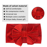 SYGA 1 Piece Velvet Bow Shape Baby Head Band_Red_19.5 * 11cm