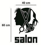 SYGA Women's Beauty Haircut Salon Wall Art Salon Wall Stickers