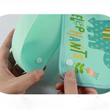 SYGA 1 Piece Elephant Pattern Waterproof Silicone Roll up Washable Crumb Catcher Baby Feeding Eating Bib (Multicolor)