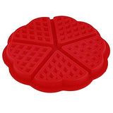Syga Heart-Shaped Silicone Waffle Mold Cake Cookie Muffin Chocolate Bakeware Baking Tool, Orange