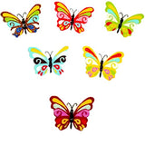 Syga 50 Pieces Butterfly 2 Holes Wooden Buttons Sewing DIY Craft Scrapbooking