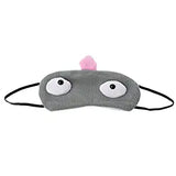 SYGA Cartoon Sleep Eye Mask Adjustable Head Strap Funny Eye Mask for Sleeping_Grey
