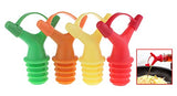 SYGA 2Pcs Double Bottle Mouth Stopper Soy Sauce Wine Nozzle Liquid Guiding Device Random Color