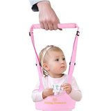 SYGA Handheld Baby Walker with Harness, Adjustable Walking Assistant Helper for Infant Child (Age 6 Months to 24 Months),Stand Up and Learn Walking, Pink