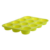 SYGA 12 Round Cup Silicone Muffin Cupcake Baking Pan Non Stick Dishwasher Microwave Safe