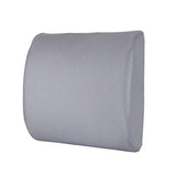 SYGA Memory Foam Breathable Healthcare Lumbar Cushion Back Waist Support Travel Pillow Car Seat Home Office Pillows Relieve Pain(Grey)