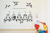 Syga Five Funny owl Wall Stickers Kids Room Decor