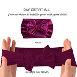 SYGA 1 Piece Velvet Bow Shape Baby Head Band_Purple_19.5 * 11cm