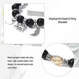 SYGA Bohemia Multilayer Bracelet, Retro Bracelet Set, Elastic Tassel Bracelet, Stackable Bracelet for Boy and Girl, Party, Holiday, Beach Accessories