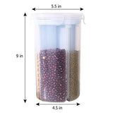 SYGA Sealed Compartment Multipurose Kitchen Container for Grains and Spices-Blue, 1 Piece