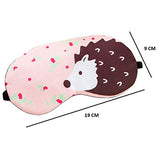 SYGA Peach Cartoon Gel Ice Sleep Eye Mask Adjustable Head Strap Funny Eye Mask for Sleeping
