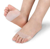 SYGA Forefoot Pads Soft Toe Separator, Prevent Calluses, Foot Pain Relief Honey Comb Pattern for Women and Men_White