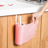 SYGA Cabinet Multi-Function Roll Holder Paper Towel Rack Kitchen Rack Plastic Wrap Storage Rack