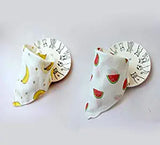 SYGA Pack of 2 Bibs Bandana for Bibs and Teething for Girls and Boys(Banana and Watermelon)