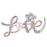 SYGA Brooch Pin Fashion Crystal Rhinestone Jewellery Pin Vintage Accessories Decoration Clothing Bouquet Brooches for Bridal Women Girl