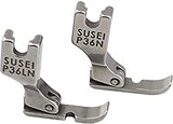SYGA Industrial Sewing Machine P36LN & P36N Cording Zipper Foot Steel Left Unilateral Presser Foot Unilateral Zipper Foot High Shank Split Hinged for Singer Juki Brother Sewing Machine-Silver