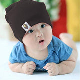 SYGA 1 Piece Small Plain Knitted Baby Cap for 3 to 12 Month Baby