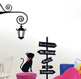 SYGA Beautiful Cat Direction Decals Design Wall Stickers