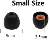SYGA Silicone Earbuds Tips for Sony XBA, MDR, Senhai and UE Series in-Ear Earphone Headsets, Hybrid Eartips, Original Colombian Brother Earmuffs Headphone (Smallsmall(9mm and 3.5mm Diameter), Black)