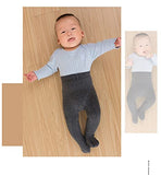 SYGA Baby Tights For Girls Soft Cotton Infant Leggings Toddler Solid Knit Socks Newborn Warm Crochet Pants Stockings - Black