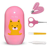 SYGA Baby Infant and Toddler Grooming Kit with Scissors (Pink Puppy)