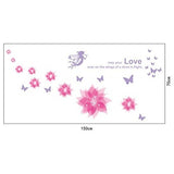 Syga Beautiful Decent Color pieceful Wall Stickers Decals Design 932Pink